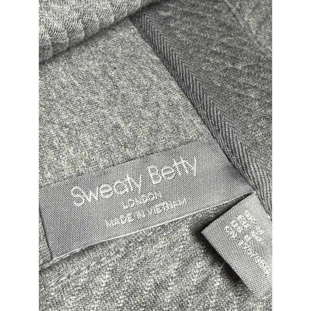 Sweaty Betty Radiant Half Zip Sweatshirt Size M Charcoal Grey Marl NWT $128
